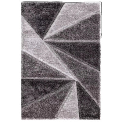 Geometric Shag Area Rug