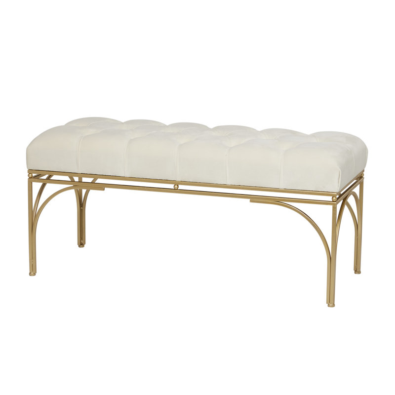 Banc Dayzia, Blanc, H 18 po x l 39 po x P 16 po