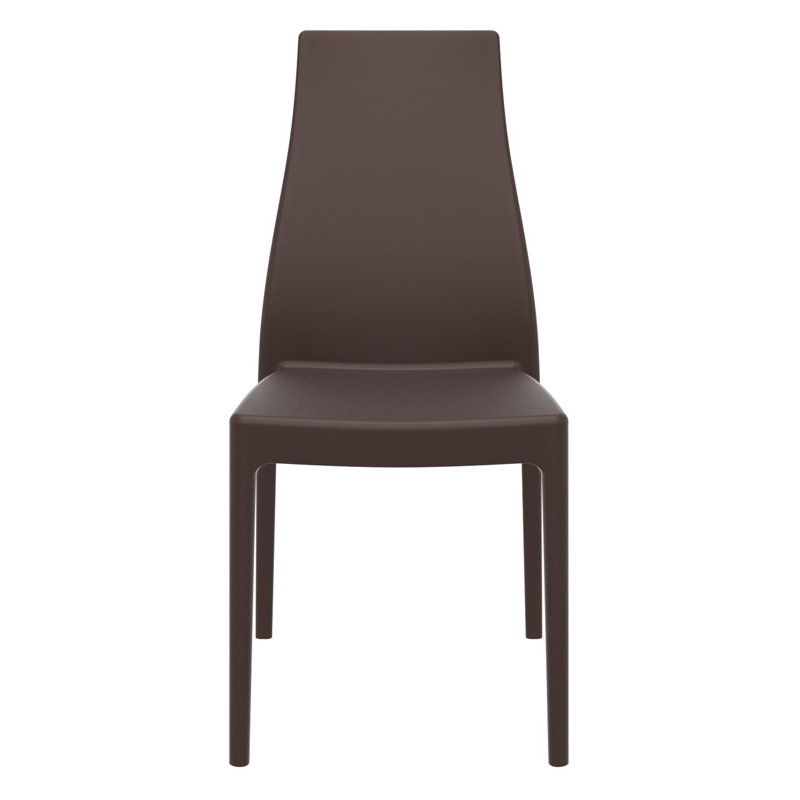 Chaise d'appoint empilable Mckenna, Brun