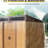 6Ft X 5Ft Outdoor Iron Storage Shed In Coffee, Galvanized Steel & Aluminum, Metal Foundation Base Frame, Lockable Sliding Doors, Easy Assembly, Freebies - Strong Build With Stand, Doors Padlock, To-123403663-123403664