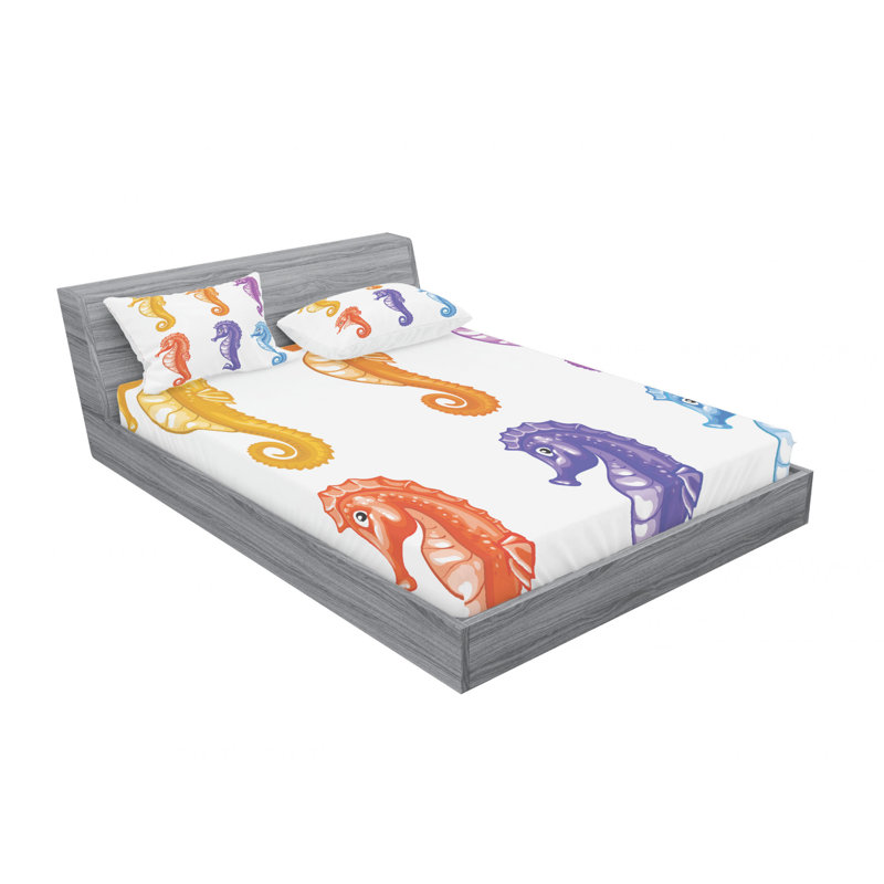 Microfiber Sheet Set, Queen Sheet Set with Fitted Sheet