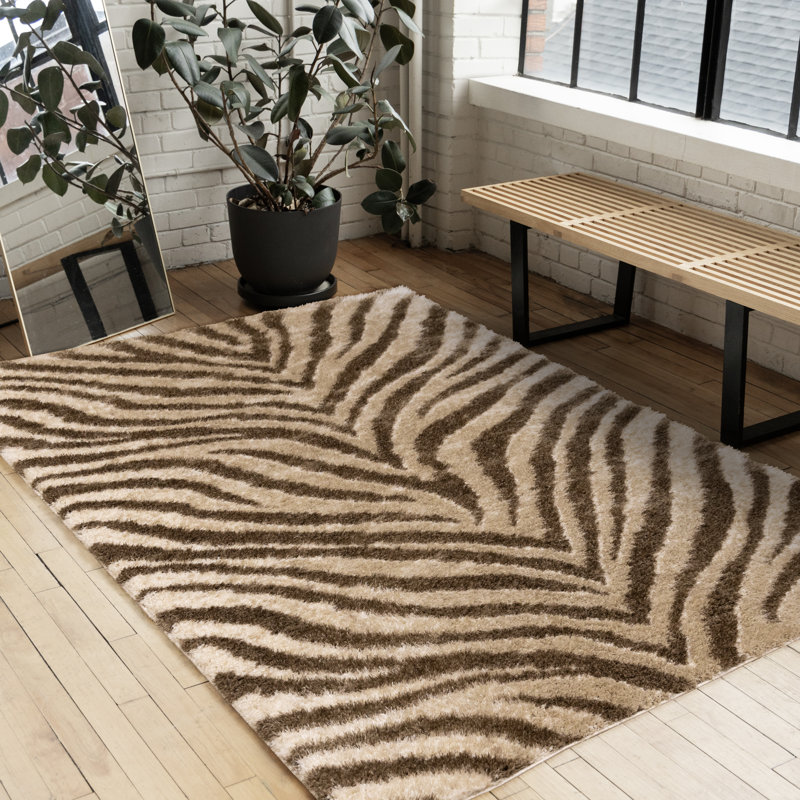 Tapis d'intérieur beige Jadis, Rectangle 5 pi 3 po x 7 pi 7 po