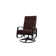 Chaise berçante pivotante réglable avec coussins Askar