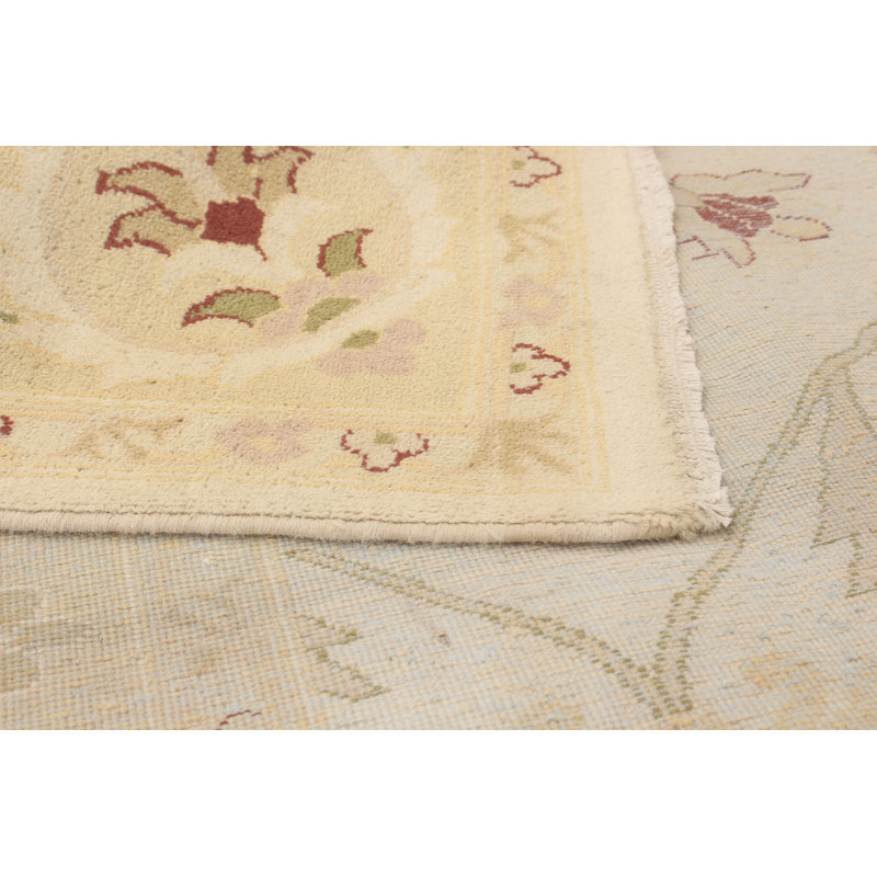 Tapis en laine crème/beige 8 pi x 10 pi 4 po noué la 2010 ushak one-of-kind-the main Kaliyah