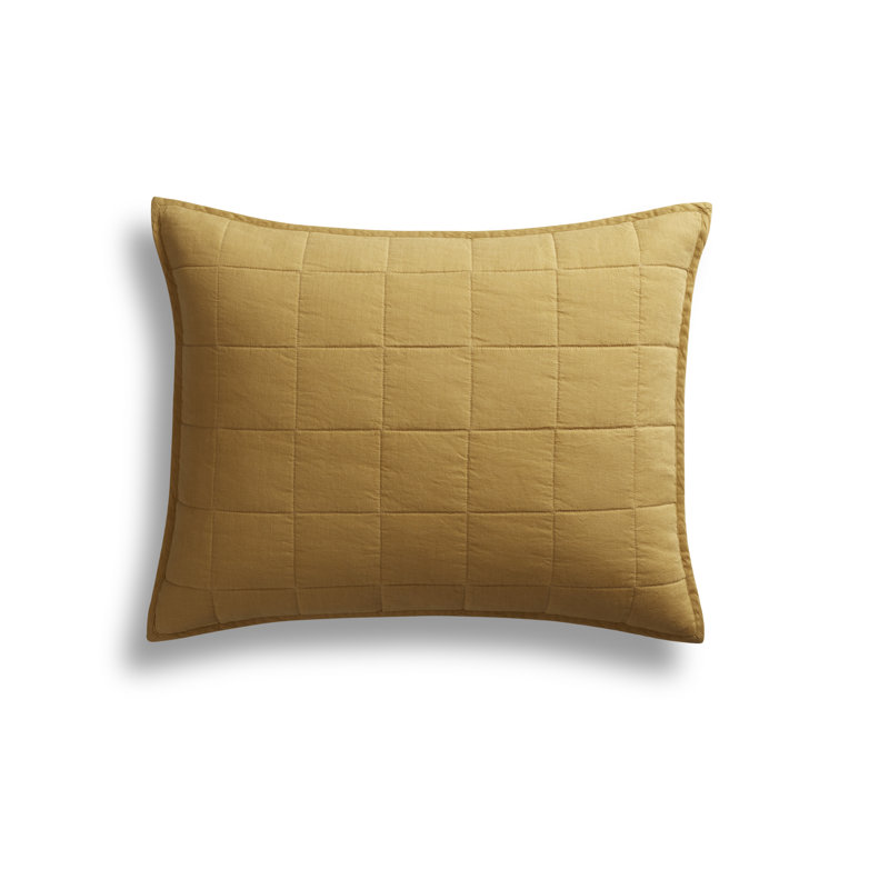 Ester Bedding Set, Mustard, King Quilt + 2 King Shams