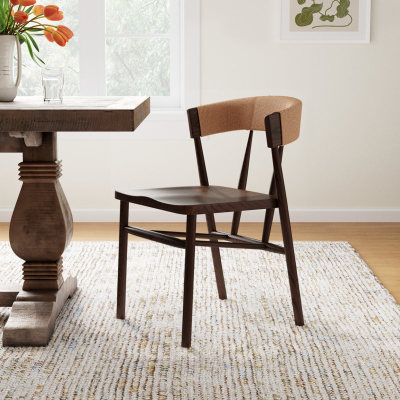 Siofra 19'' H Oak Side Chair, Brown