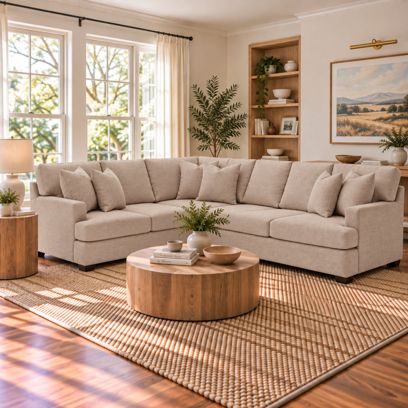 Emilio Upholstered Sectional, Bella Ruby Performance Velvet, Left Hand Facing
