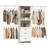Closet Storage System, Closet System with 3 Drawers, Multifunctional Storage Wardrobe, Walk-in Wardrobe Organizer