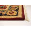 Tapis unique rouge foncé en laine noué à la main Tabriz des années 2010 de 6 pi 1 po x 8 pi 10 po Finella