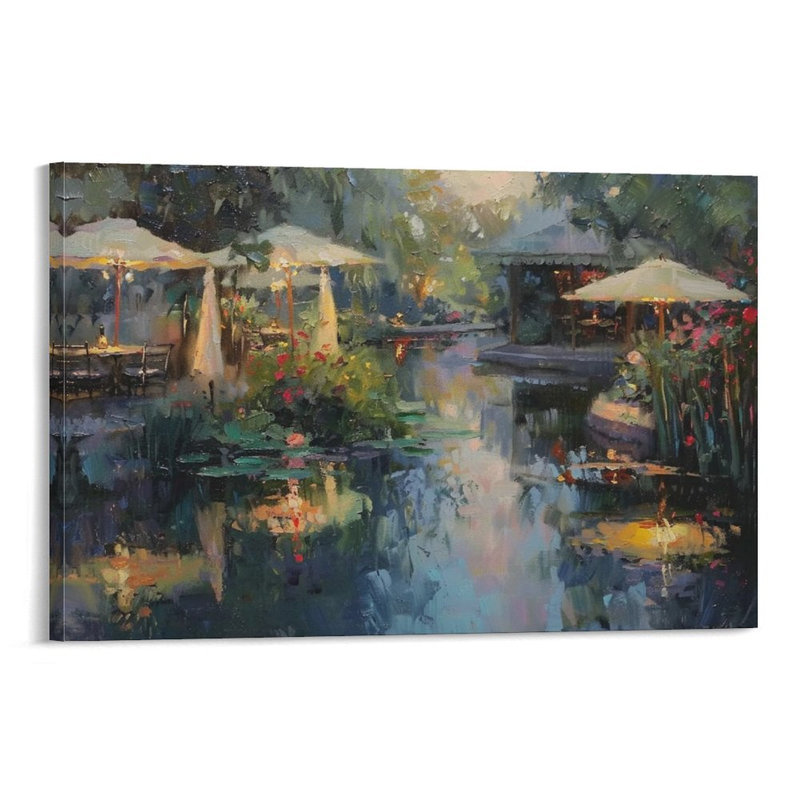 Art mural encadré 16 "x 24" avec cadre en bois, prêt à être accroché, 16 po x 24 po