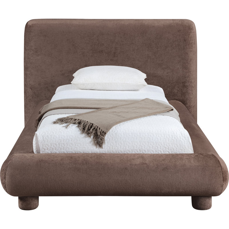 Lit en tissu de chenille Huckstep, Simple, Brown Chenille Fabric