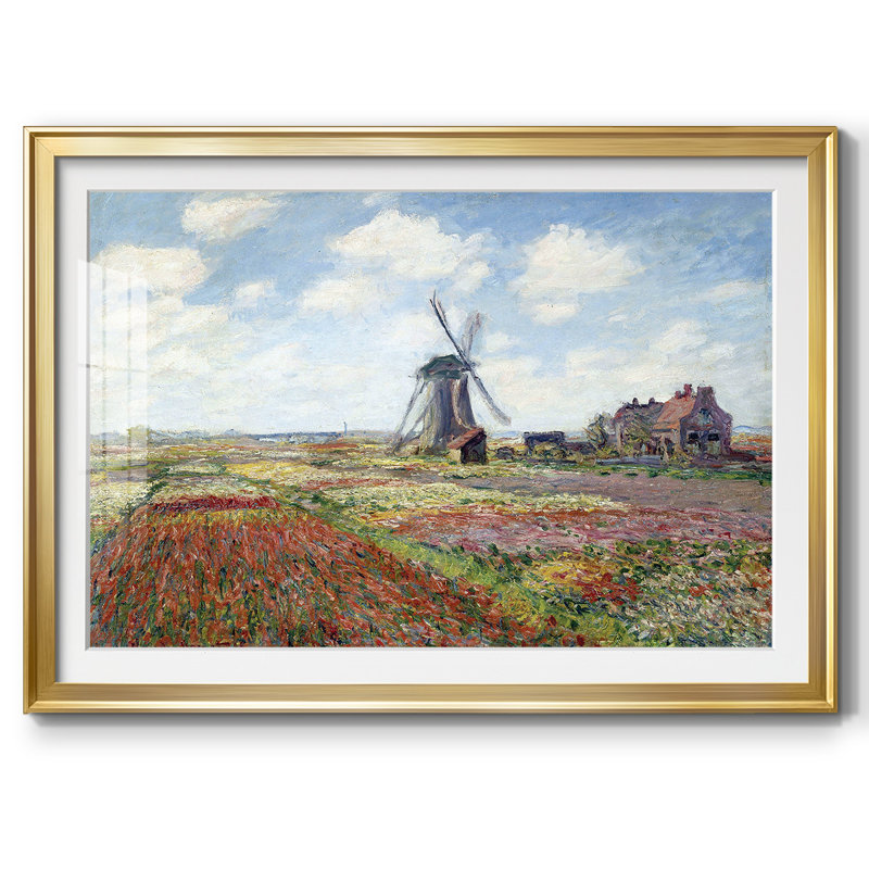 Tulipes des Pays-Bas par Monet, H 15 po x l 21 po x P 1,5 po, Or