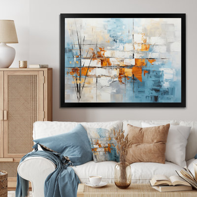 Gandharva Collage Frozen Snow I On Canvas Print