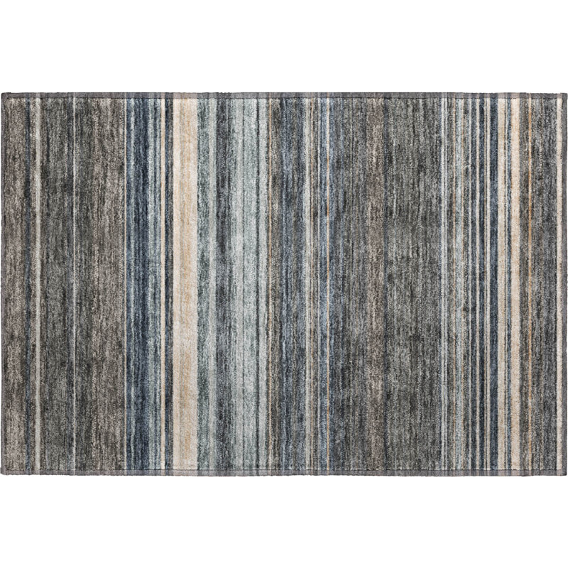 Premium Machine Washable Prisco Taupe Rug, Rectangle 1'8" x 2'6"