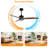 Glio 52 in. Black Downrod Standard Ceiling Fan with LED with Remote Included DC Motor Reversible-1085669865-1085669864