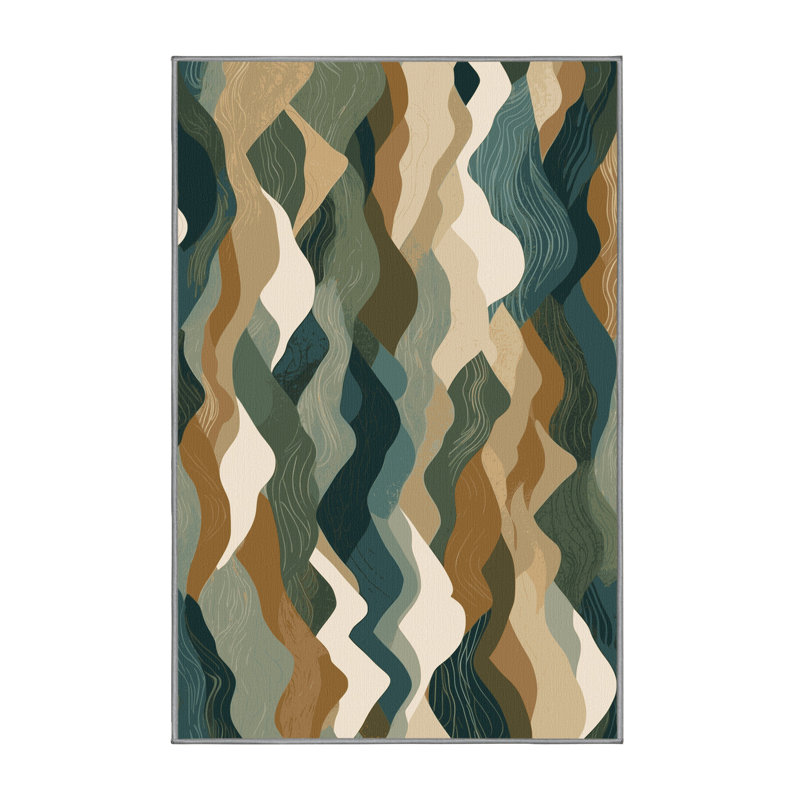 Aurora Veins Rug, Rectangle 6' x 9'