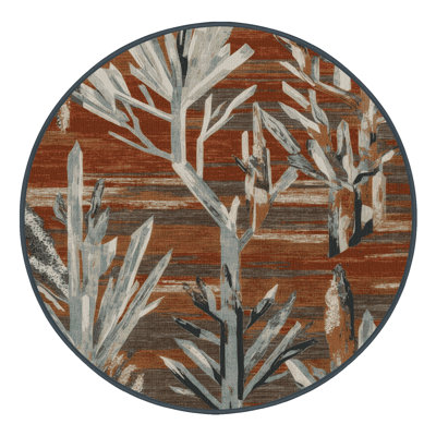 Machine Washable Nature Brown Area Rug