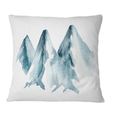 Coussin Blue High Mountain Range II - Traditional