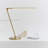 Libra 39" Industrial LED Desk Lamp with Brass Finish, Adjustable Head, USB-C Port, and Touch Button Dimming-78046836
