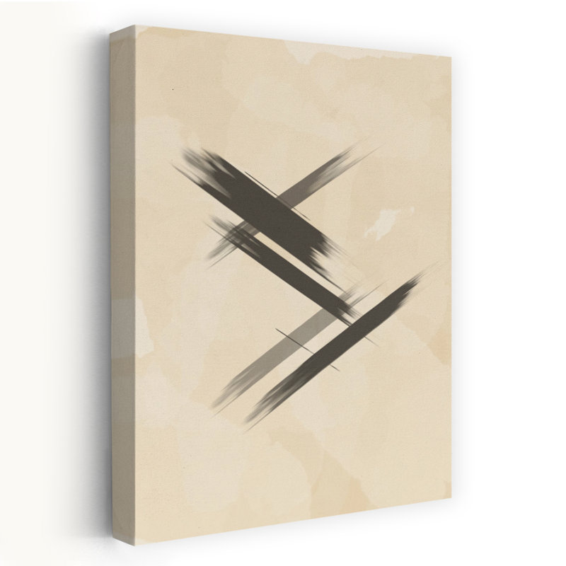 Composition In Stripes No 5 by Sannel Larson - Wrapped Canvas Print, 45.72 cm H x 30.48 cm W