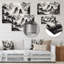 Décoration murale en métal noir et blanc «Asia Mountains I - Japon»-207105865