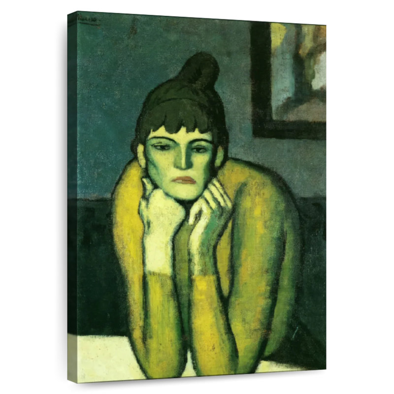 Femme avec un chignon, H 36 po x l 24 po