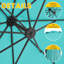 Parasol en porte-à-faux rond avec contrepoids 120 po Beeram-650216890
