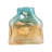 Isolina Beach-Inspired Decorative Glass Vase – Tall Vase and Table Vase for Shelf Decor, Entryway or Mantel Styling – Unique Home Decor Flower Vase Accent – Blue & Tan-86748947
