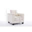Fauteuil simple rembourré 35,6 po, fauteuil simple en tissu