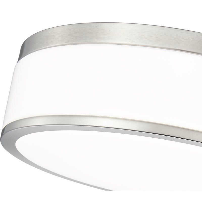 Plafonnier encastré 1 lumière Cispus, H 3,5 po x l 12 po x P 12 po, Noir mat