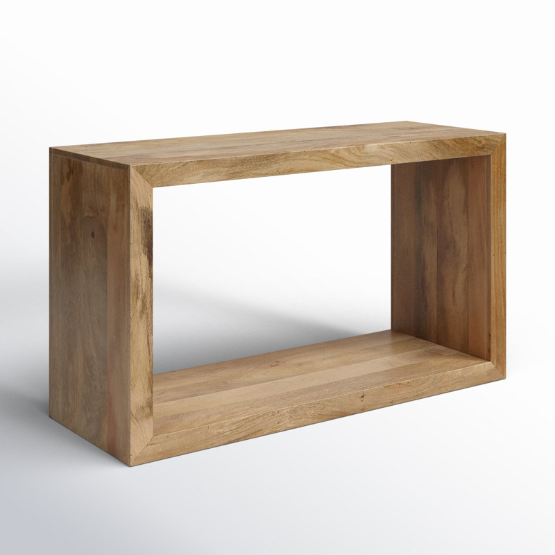 Alberry 52'' Solid Wood Console Table, Natural Brown