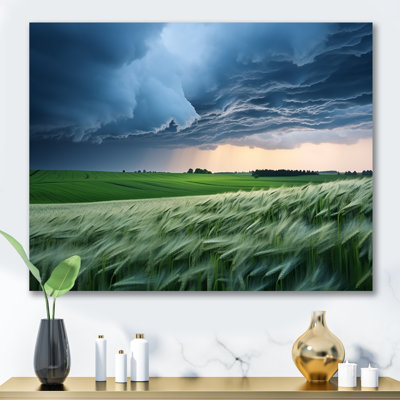 Storm On Farm Landscape IV - Storms Wall Art