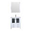 Meuble-lavabo de salle de bain 30 po X P 18,25 po D, plateau en céramique, ensemble de robinet et Miroir