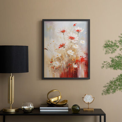 FLORAL Series CCXCIII  -Premium Framed Print -Ready to Hang - No Nails Required