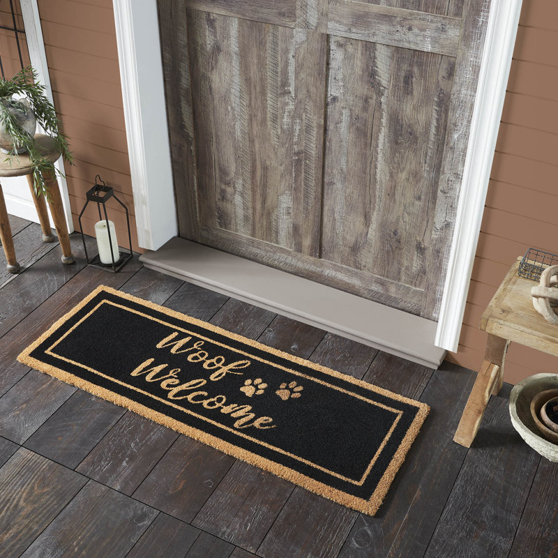 Alexis Woof Welcome Coir Rug Rect, 17" W x 48" L