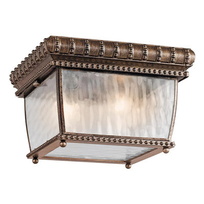 Etheridge 30.5 cm W 2 - Bulb LED Outdoor Flush Mount Outdoor Flush Mount
