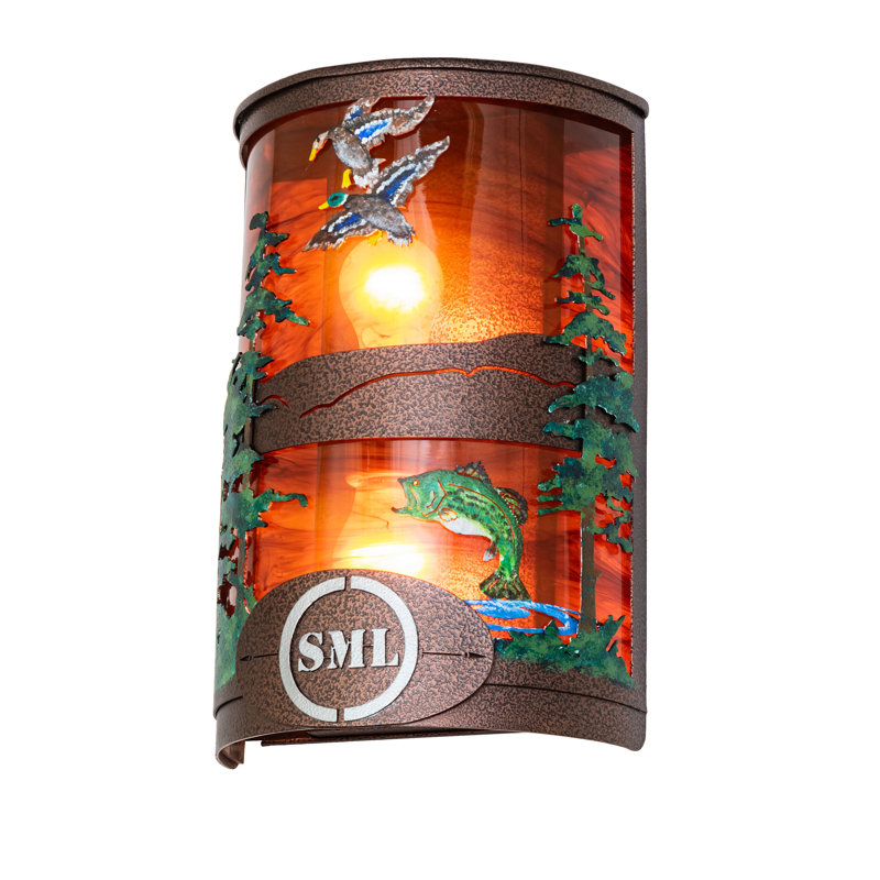 2 - Light Flush Mounted Sconce