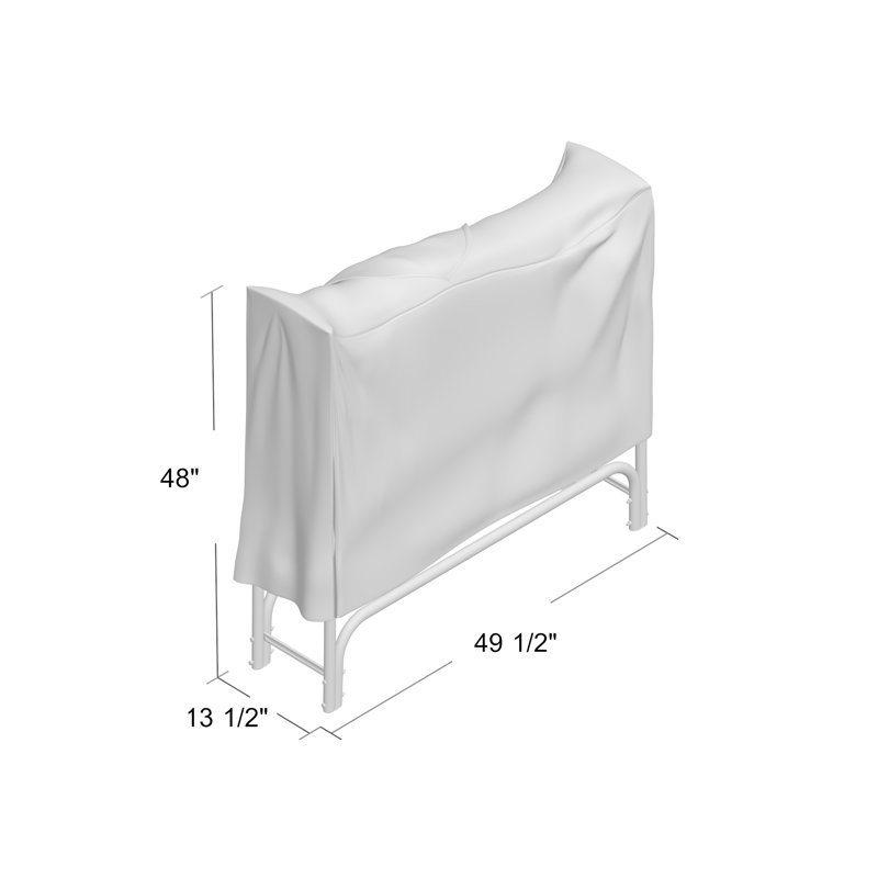 Beid Firewood Log Rack and Cover, 48"H x 49"W x 13.5"D