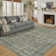 Vintage Full Pattern Washable Area Rug With Non Slip Backing