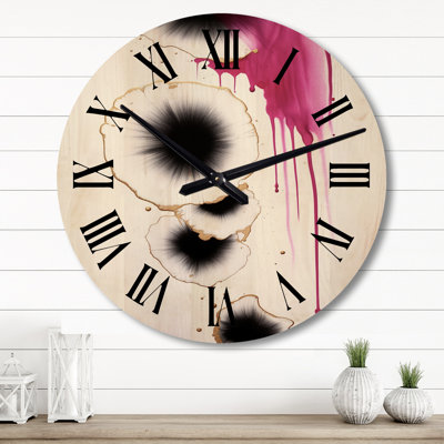 Horloge murale en bois massif Alyeska