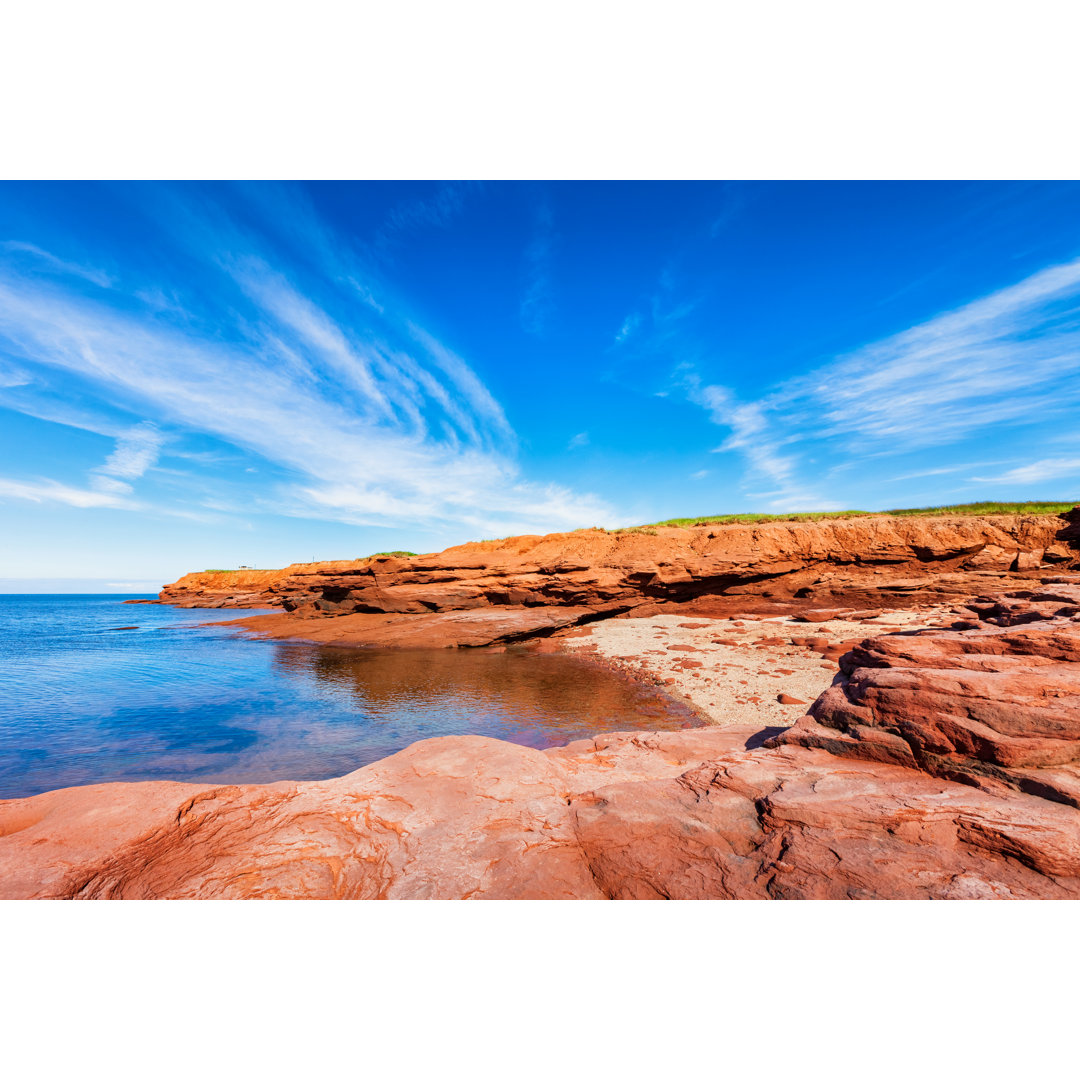 Landschaft mit Bucht - Leinwandbild