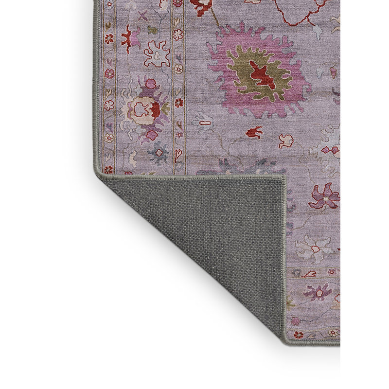 Tapis oriental mauve / rouge / vert Rowdy, Rectangle 3 pi x 5 pi
