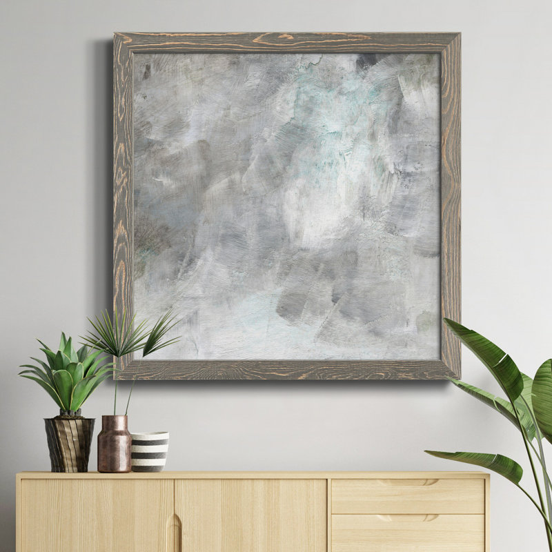 Gather - Peinture sur toile encadrée, Encadré gris, H 31,5 po x l 31,5 po x P 1,5 po