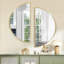 Miroir mural rond rond en métal (ensemble de 2)-102402139-102402140