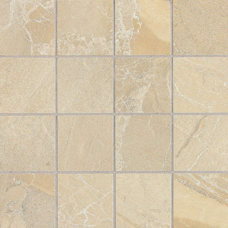 Ayers Rock 3" x 3" Porcelain Mosaic Tile in Solar Summit