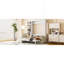 Grand lit escamotable mural avec canapé et tablettes, blanc-1018515307