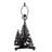 21"H Howling Wolf W/Lighted Base Table Lamp