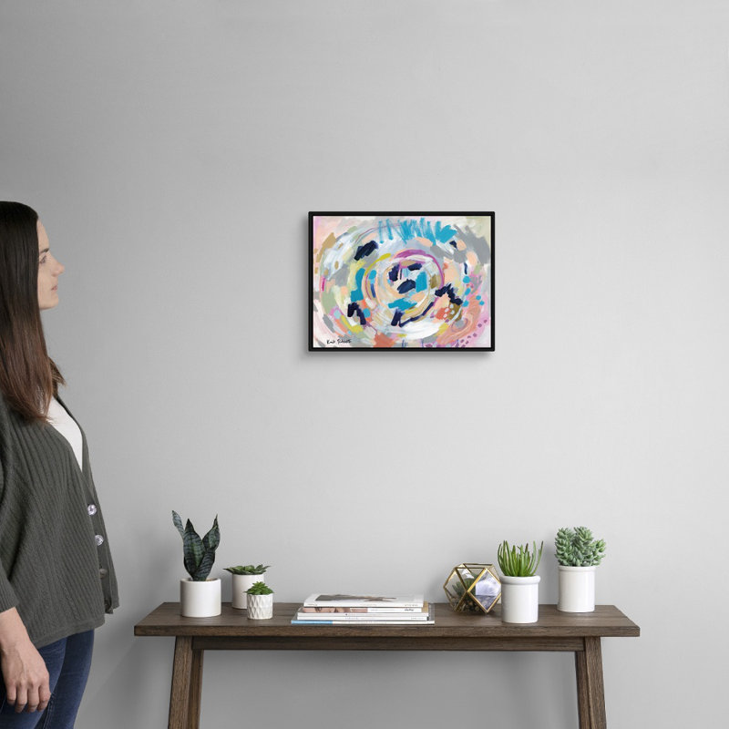 Reproduction d’art sur toile « Cradle » par Kait Roberts, H 14 po x l 18 po x P 1,75 po, Cadre noir