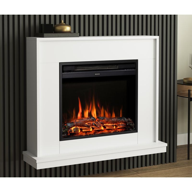 Salehurst Timber Electric Fireplace, 80.30cm H x 90.40cm W x 25cm D