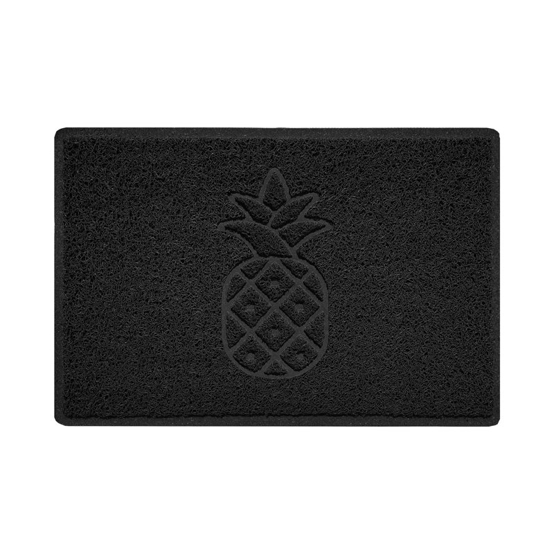 Non-Slip Indoor Doormat, 1.2cm H x 40cm W x 60cm L, Black